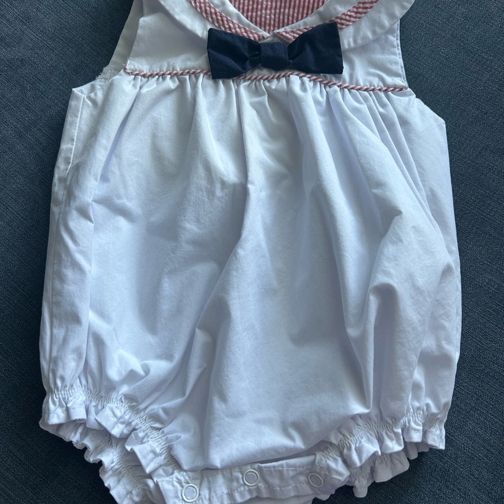 The Beaufort Bonnet Company Vintage Sailor Suit/bubble, 18m